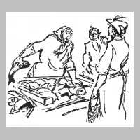 111-1188 Erich Behrendt - Szene auf dem Koenigsberger Fischmarkt..jpg